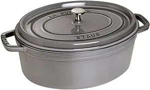 STAUB Cast Iron 1-qt Oval Cocotte