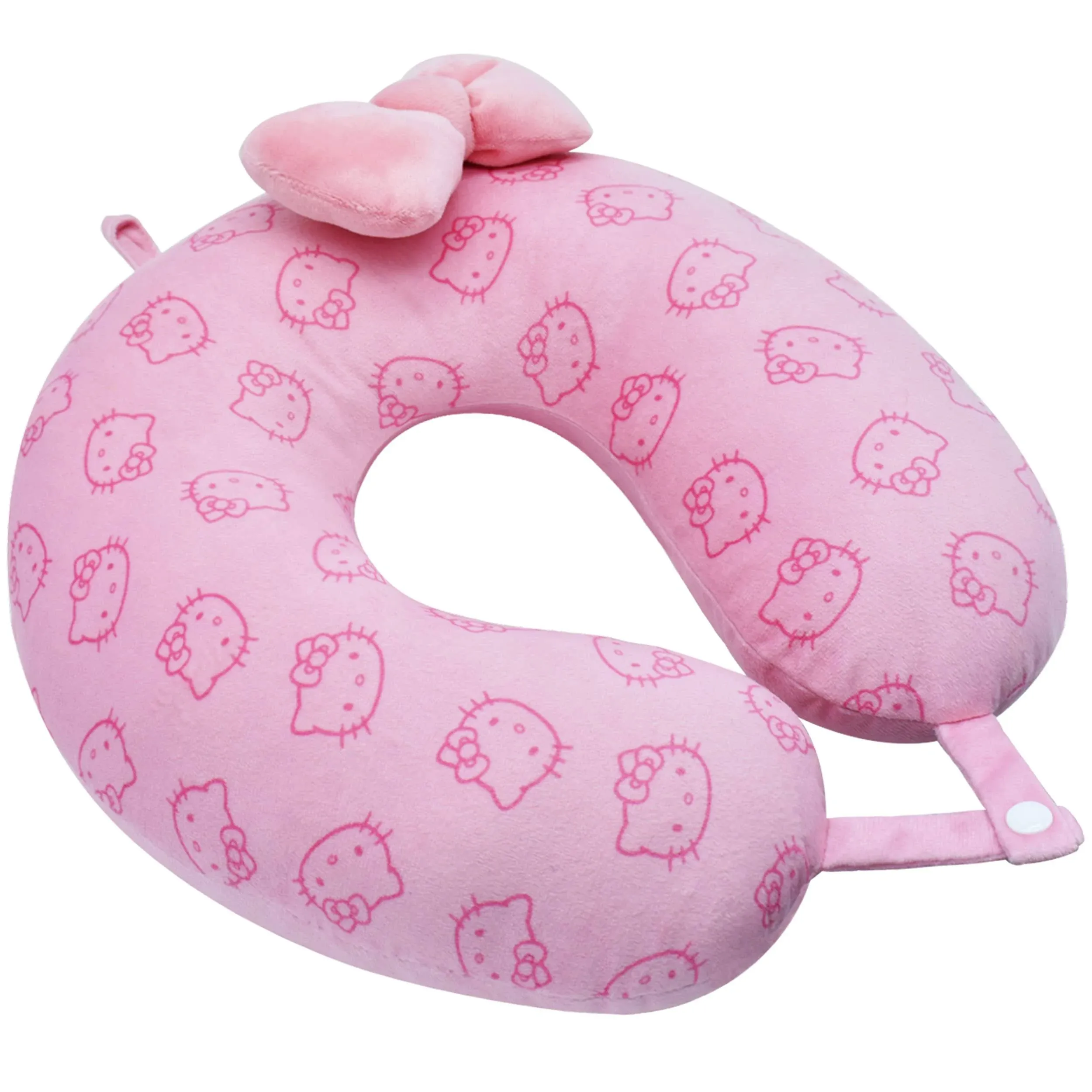 Hello Kitty Portable Travel Neck Pillow, Pink