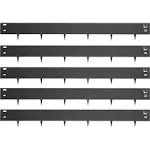 VEVOR 3 in. x 39 in. Steel Lawn Edging Metal Landscape Edging Landscaping Metal Edging Black Lawn Edge for Yard (5-Pieces)