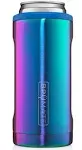 Brumate Hopsulator Slim Can Cooler Tumbler 12 oz Drink Holder Rainbow Titanium