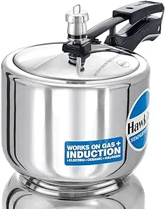 Hawkins B33 Pressure Cooker Stainless Steel, Small, Silver