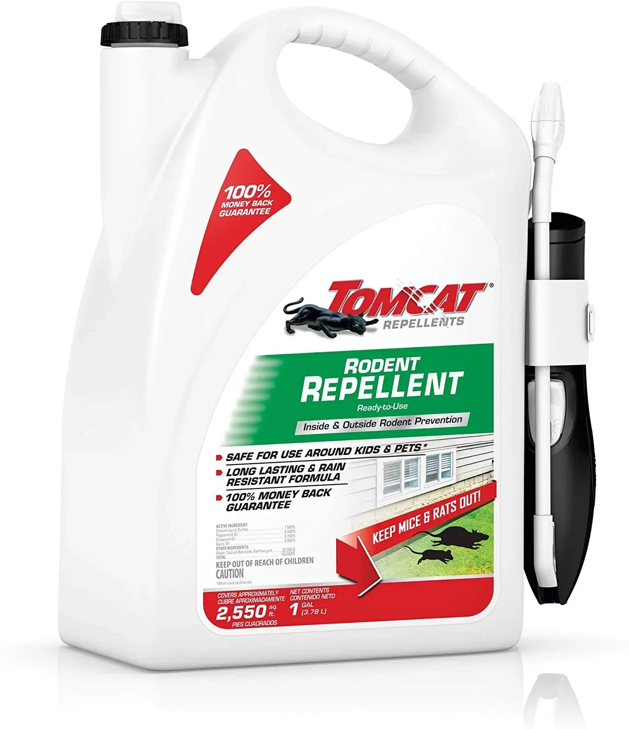 Tomcat Repellents Rodent Repellent Granules - Safe for Use Around Kids and Pets, 1-Pack, 2 lb