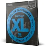 D&Addario ETB92-5 Nylon Tapewound 5-String Bass Strings, Medium (50-135)