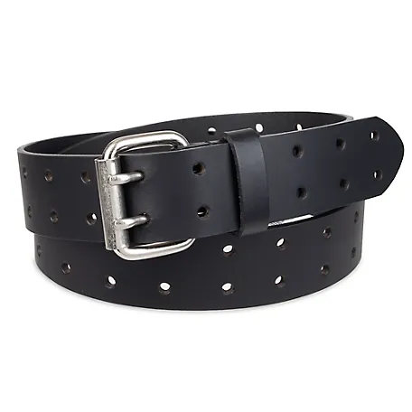 Dickies Men's Double Prong Leather Belt