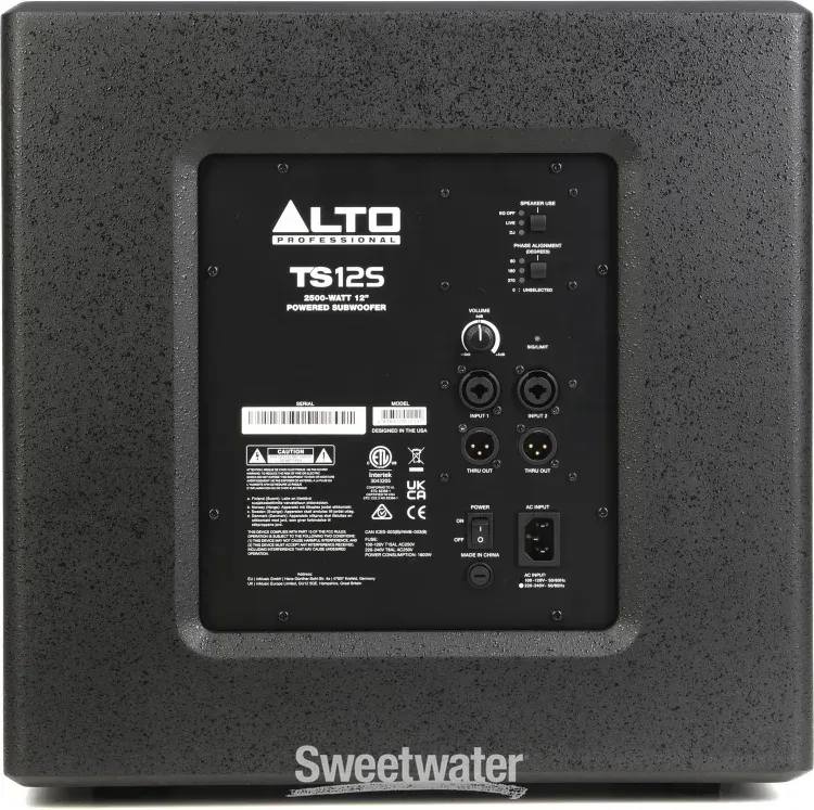 Alto Professional TS12S Powered Subwoofer