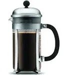 Bodum Chambord 12-Cup French Press Coffeemaker, Chrome