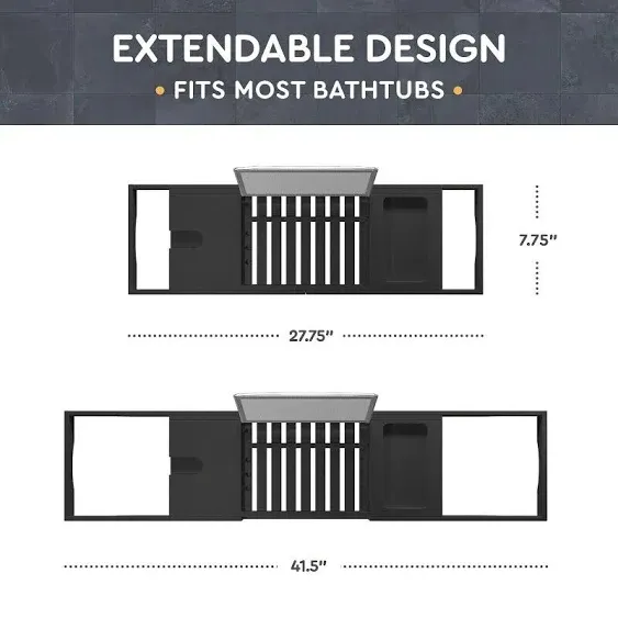 Bambusi Bamboo Bathtub Caddy Tray