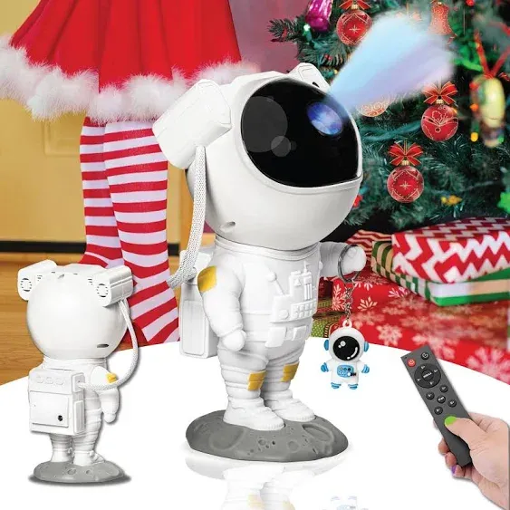 Star Projector Galaxy Night Light – Astronaut LED Starry Lamp with Timer and ...