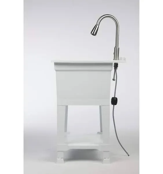 All-in-One 24 in. x 24 in. Freestanding Laundry Utility Sink