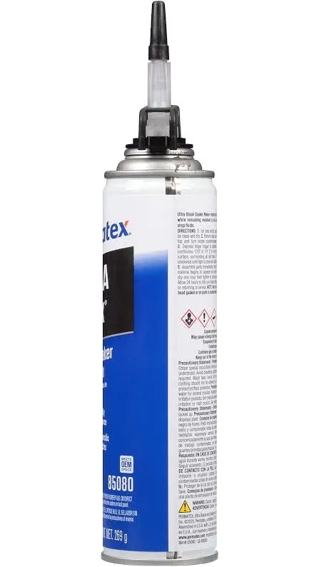 Permatex Ultra Black RTV Silicone Gasket Maker, 9.5 oz, 85080