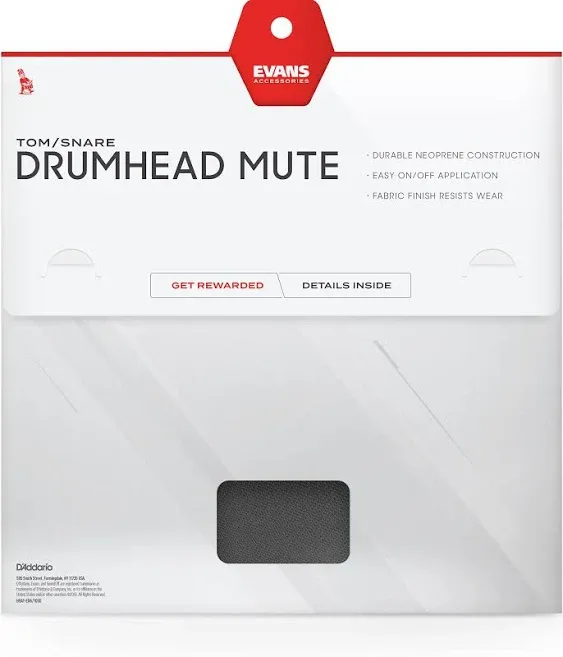 Evans Soundoff Drum Mute Pads - Drum Pads for Acoustic Drum Sets - Drum Mutes Pack - For Toms or Snares - Great for Silencing Drum Kits to Practice - Fits 10" Tom/Snare