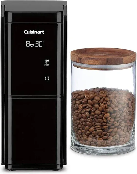 Touchscreen Burr Grinder, 7.34"(L) x 5.0"(W) x 11.14"(H), 14 cups