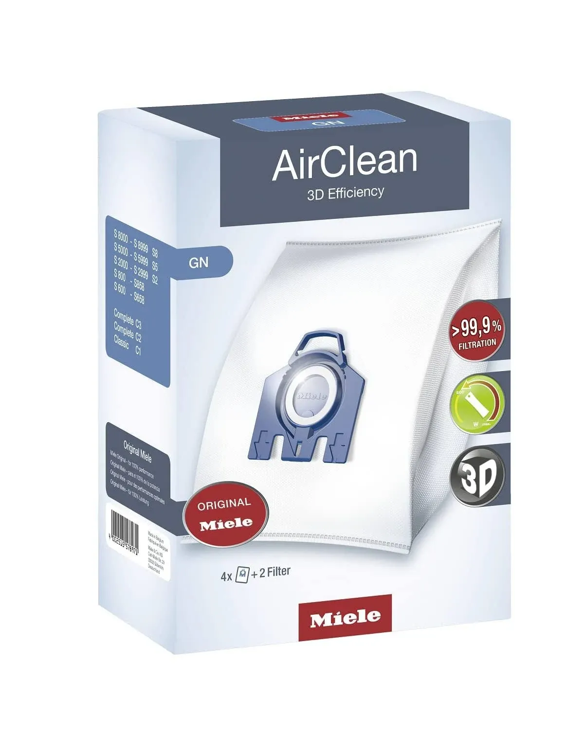 Miele Type G/N AirClean Filterbags 4 Boxes