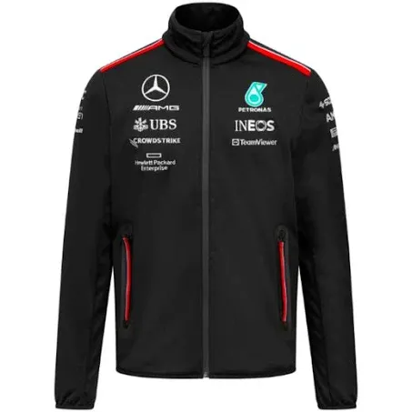 2023 Mercedes Team Softshell Jacket (Black)