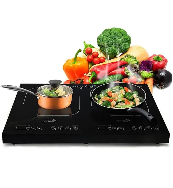 MegaChef Portable Dual Induction Cooktop