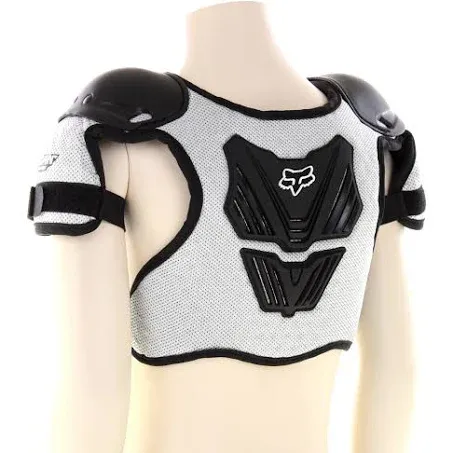 Fox Racing MX Armour - KIDS (4-9 Years) Titan Roost Deflector - Black/Silver