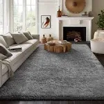 Ophanie Machine Washable Rugs for Living Room Fluffy Shaggy Soft Area Rug