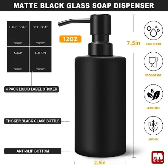 GMISUN Black Soap Dispenser