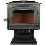 3,200 sq. ft. EPA Certified Pedestal Wood Burning Stove with Blower