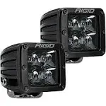 RIGID Industries D-Series Spot Optic PRO Midnight Edition, 1 Pair