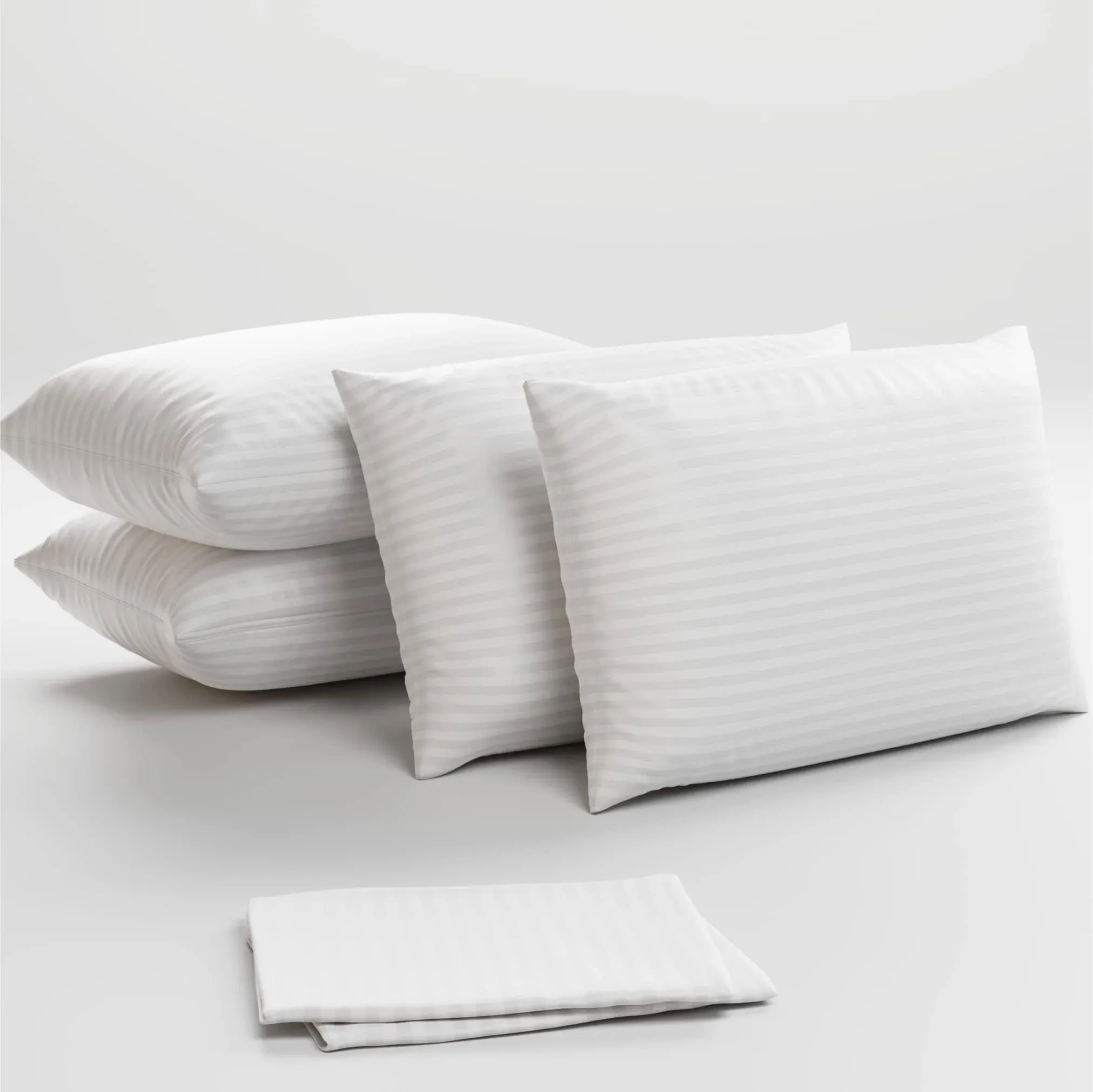 Niagara Sleep Solution Ultra Soft Pillow Protectors with Zipper Standard Size - Set of 4 Breathable Pillow Covers - 100% Protection Against Stains, Dust & Dirt - Machine