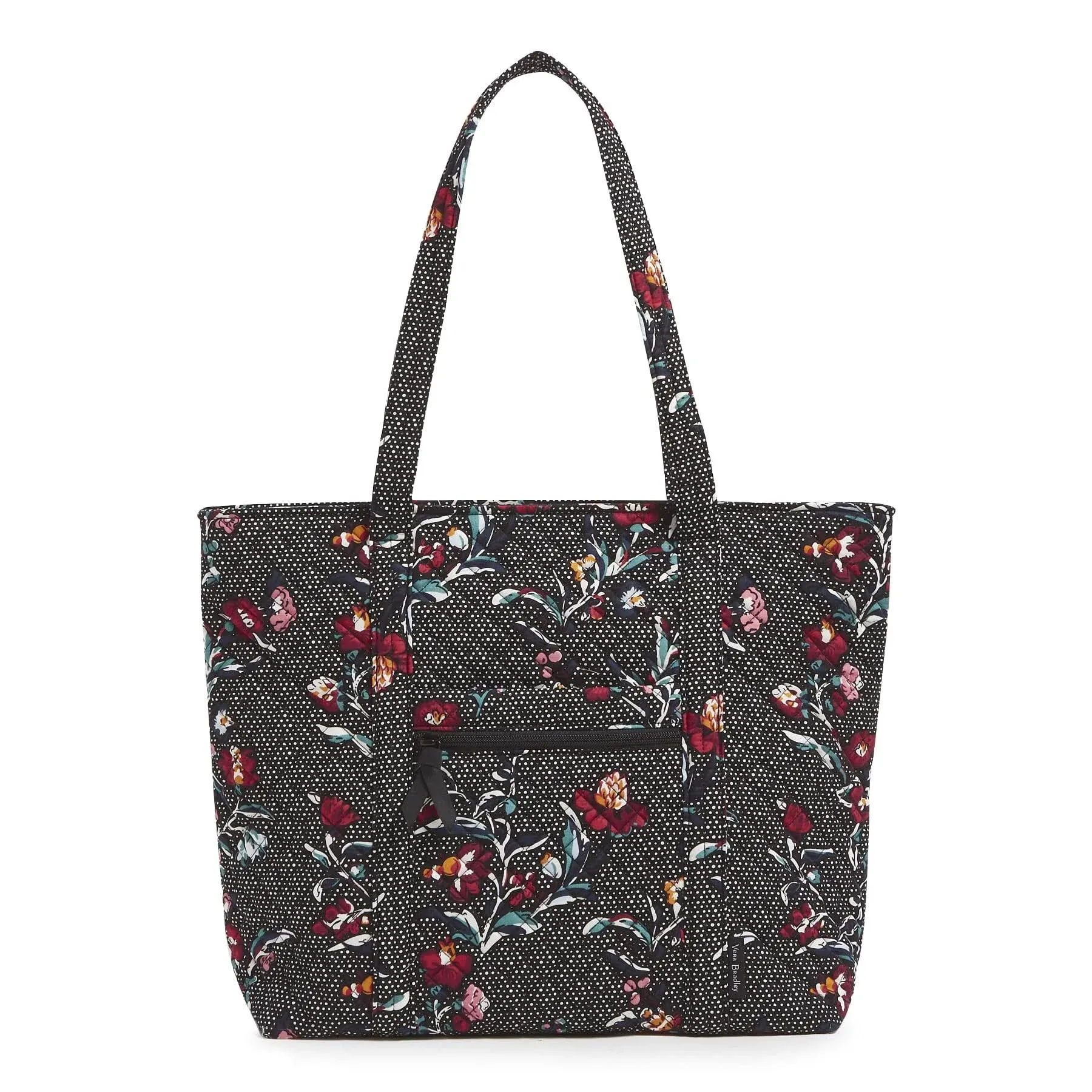 Vera Bradley Women's Cotton Vera Tote Bag Black