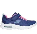 Skechers Microspec Max 303543L Trainers in Navy / Pink.