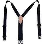 Perry Suspenders Men's Elastic 1.5 inch Wide Hook End Suspenders, Navy