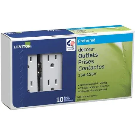 Leviton Decora Duplex Outlet