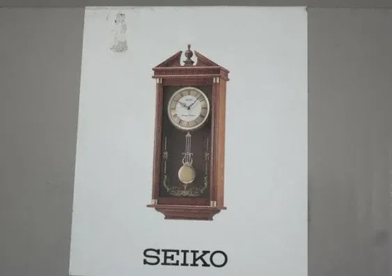 Seiko Regal Oak Wall Clock with Pendulum