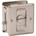 Ives Satin Nickel (Brass) Sliding Door Pull Privacy