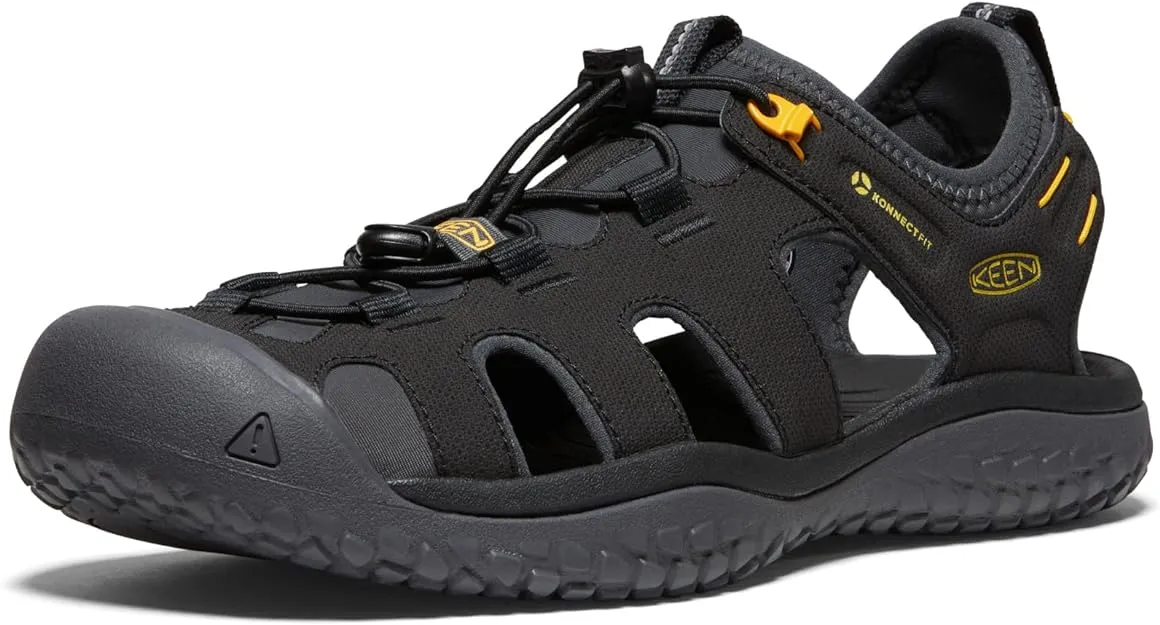 Keen Solr Sandal - Men&s Black/Gold, 11.5