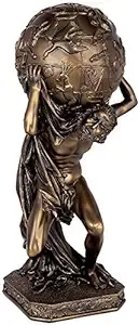 Atlas, Greek Titan Holding The Astronomy Globe Statue