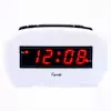 Equity by La Crosse Digital 0.60 in. Red LED Electric White Alarm Table Clock 30227