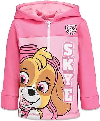 Paw Patrol Skye Everest Girls Fleece Half Zip Hoodie Toddler to Big Kid