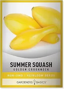 Golden Crookneck Summer Squash Seeds