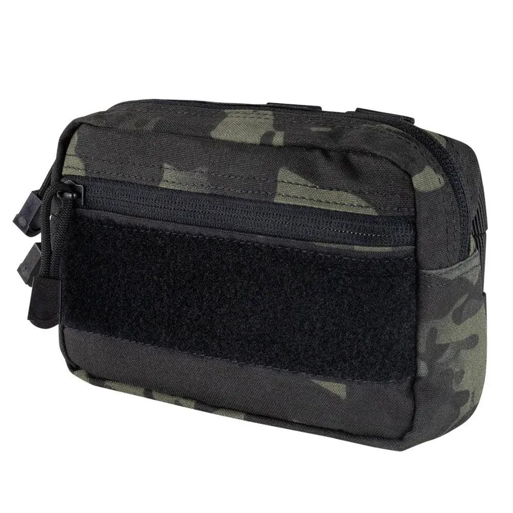 MULTICAM BLACK MOLLE PALS Tactical Compact Utility Tool Hook Loop Panel Pouch