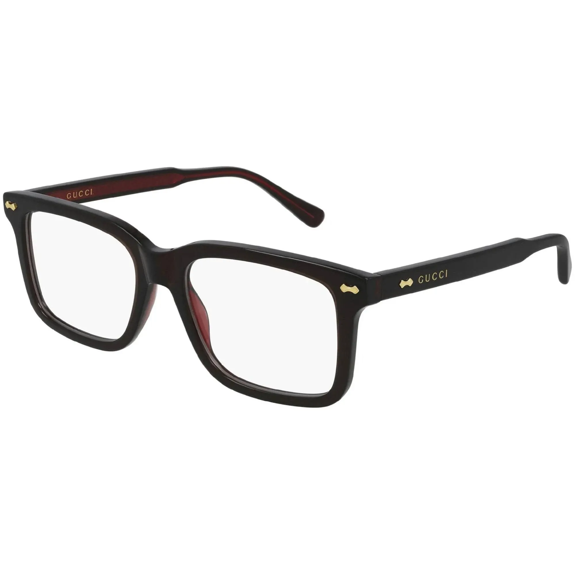 Gucci GG0914O 003 Eyeglasses Men&#039;s Brown Full Rim Rectangular Optical Frame