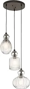 Kichler Riviera 3 Light Pendant Olde Bronze 43952OZ