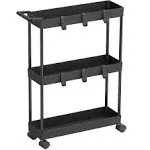 Simple Houseware Kitchen Cart Storage 3 Tier Slim/Super Narrow Shelves with Handle