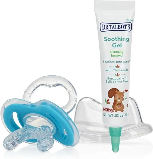 Dr. Talbot's Soothing Gel for Sore Gums with Silicone Gum-EEZ Teether - 2-Piece Set