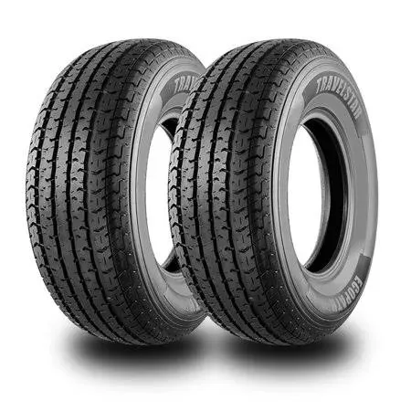 Travelstar Ecopath St ST205/75R14 8 Ply 105M Load D Radial Trailer Tire - St 205/75/14,Set of 2(Tire Only)