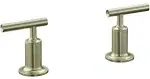 Kohler Purist Deck or Wall-Mount High-Flow Bath Trim with Lever Handles (VIBRANT Brushed Nickel)