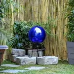 Alpine Corporation-Glass Gazing Globe- Blue 10 inch