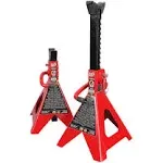 Torin Big Red 6 Ton Capacity Heavy Duty Double Locking Steel Jack Stands, 1 Pair