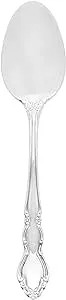 Oneida Dover Fine Flatware Teaspoons, Set of 4 , 18/10 Stainless Steel, Silverware Set, Dishwasher Safe