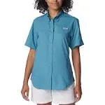 Columbia Sportswear Women's Tamiami II Short Sleeve Shirt Turquoise/Aqua, X-Small - Women's Fishing Tops at Academy Sports