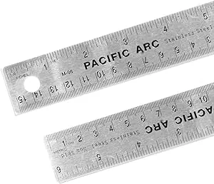 Pacific Arc ME06 Stainless Steel Corkback Ruler inch / Metric 6 inch