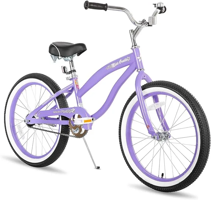 JOYSTAR Youth and Adult Beach Cruiser Bike for Men and Women, Teenagers, 20-24-26-Inch Wheel Options, Durable Steel Frames, Single Speed, Coaster Brakes, Multiple Colors