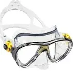 Cressi Scuba Diving Masks with Inclined Tear Drop Lenses for More Downward